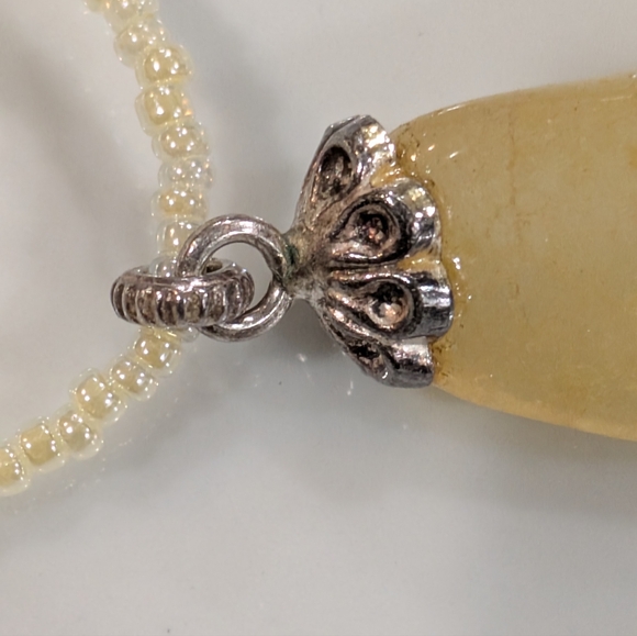 Raw Libyan Gold Tektite Pendant - Picture 6 of 10